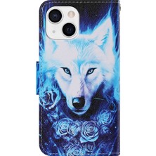 PLZ Shop iPhone13 Rose Wolf  Deri Telefon Kasası (Yurt Dışından)