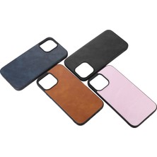 PLZ Shop iPhone13 Siyah  Cowhide Doku Pu Kılıfı (Yurt Dışından)