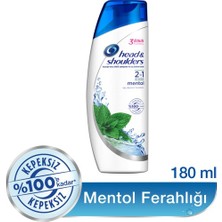 Head&Shoulders Head & Shoulders 2'Si 1 Arada Şampuan Mentol Ferahlığı 180 Ml