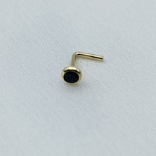 Gold Piedra Siyah Taşlı Altın Hızma