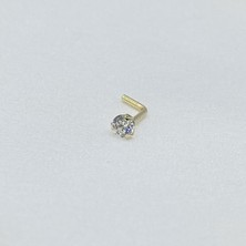 Gold Piedra Tırnaklı Tektaş Altın Hızma