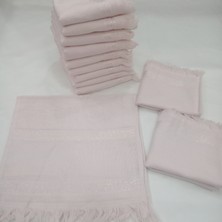 AY Home  Etamin Işleme Kadife Soft Mutfak Havlu Seti 12 Adet 50 x 30 cm
