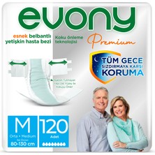 EVONY Premium Yetişkin Bezi Medium 120 Adet