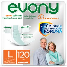 EVONY Premium Yetişkin Bezi Large 120 Adet