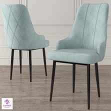 Canisa Concept Trex Serisi,  1.sınıf Babyface Kumaş Sandalye, Siyah Metal Ayak