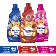 Yumoş Extra Konsantre Çamaşır Yumuşatıcısı Amber 1440 ml + Lilyum 1440 Ml+ Orkide 1440 ml