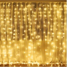 BYSHOME 2.5 x 2.5 Metre Saçaklı Perde LED Dekoratif Amaçlı Perde LED