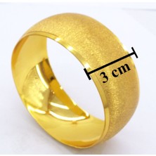 Ferizz Altın Kaplama Melisa Model Bilezik 3 cm BLZ-3046