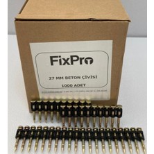 Fixpro Standart Beton Çivisi  27 mm 1.000 Adet ( Gaz Hariç )