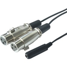 Mavi Ay Bilişim Trs Ses Y Kablosu Çift 3-Pin Xlr Dişi 1/4 ''6.35MM Dişi Jack - 5 Metre