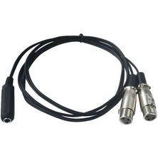 Mavi Ay Bilişim Trs Ses Y Kablosu Çift 3-Pin Xlr Dişi 1/4 ''6.35MM Dişi Jack - 5 Metre