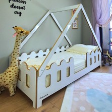 MiniWood Montessori Karyola Çocuk ve Bebek Mdf Yatak Lizbon
