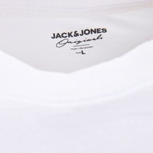 Jack & Jones Jungle Branding Erkek Beyaz Tişört (12205973-BW)