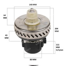 Parmis Ihlas Uyumlu Aura Cleanmax Süpürge Motoru 1200W HT160