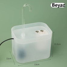 Mectime 1.5l Otomatik Filtre USB Kedi Su Sebili - Beyaz  (Yurt Dışından)