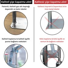 Morpanya Şişe Kapatma Aleti Soda Gazoz Şişe Kapak Kapatma Makinesi 500 Adet Kapak MP160