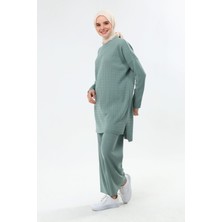 İlmek Kadın Saç Örgülü Pantolon & Tunik Ikili Takım 4278