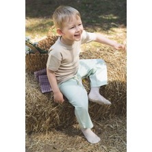 Little Gusto Çocuk Pantolon Yeşil Organik Pamuk