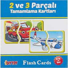 Diytoy Okul Öncesi Taşıtlar 2 ve 3 Parçalı Tamamlama Kartları