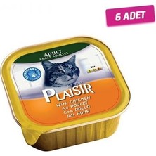 Plaisir Tavuklu Pate Kedi Konservesi 100 gr 6 Adet
