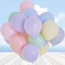 Deniz Party Store Macaron  Soft Balon Karışık Renk 12 Inç 10 Adet