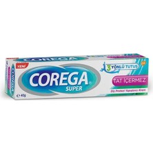 Corega Super Tat Içermez Diş Protezi Yapıştırıcı Krem 40 G