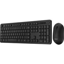 Asus CW100 Kablosuz Klavye & Mouse Set Siyah Türkçe