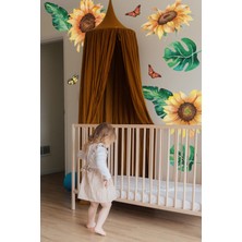 Kt Grup Renkli Şakayık Çiçekleri Dev Duvar Sticker