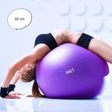 Mrt Pilates Topu 65 cm Mor + Pompa