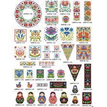 Tuva Folk Art Çiçekler