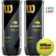 Wilson 2 Kutu  Us Open Tenis Topu Vakum Ambalajda WRT106200