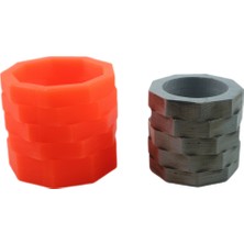 Hobizubi Geometri Motif Beton Saksı Silikon Kalıp - 163