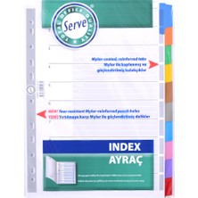 Serve Ayraç A4 1-10 Renkli SV-5521K