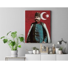 Saturndesign Resneli Niyazi Kanvas Tablo 40X55CM Resneli Niyazi Bey Dekoratif Tablo