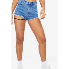 Boho Model Turkuaz Taşlı Bacak Zinciri