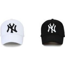 Ny Newyork Yankees 2 Adet Yazlık Siyah Şapka Kep