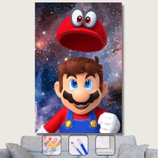 WebStyle Sayılarla Boyama Seti Kasnaklı Super Mario 40 x 50 cm