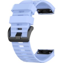 Markacase Garmin Fenix 3 - 3 Hr Için Quick Fit Özellikli Silikon Kordon Kayış Açık Mor