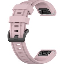Markacase Garmin Fenix 6s - 6s Sapphire - 6s Pro Sapphire Için Quick Fit Özellikli Silikon Kordon Kayış Lila