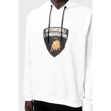 Lamborghini Pamuklu Logolu Regular Fit Kapüşonlu Sweat Erkek Sweat 72XBI021CJ315005