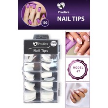 Prodiva 100'Lü Kutulu Takma Tırnak - Nail Tips 47 No