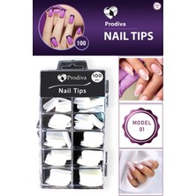 Prodiva 100'Lü Kutulu Takma Tırnak - Nail Tips 1 No