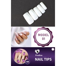 Prodiva 100'Lü Kutulu Takma Tırnak - Nail Tips 1 No