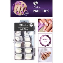 Prodiva 100'Lü Kutulu Takma Tırnak - Nail Tips 55 No