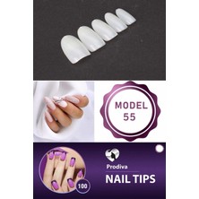 Prodiva 100'Lü Kutulu Takma Tırnak - Nail Tips 55 No