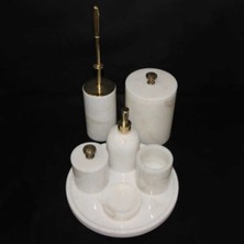 Sipahi Marble Mermer Banyo Seti MBS08