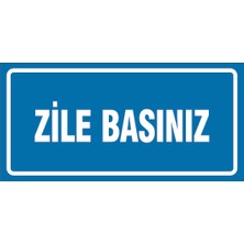 Çağ Ajans Zile Basınız  Kendinden Yapışkanlı Sticker   17 x 35 cm Etiket