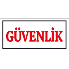 Çağ Ajans  Güvenlik Sticker  25X50 cm  Etiket