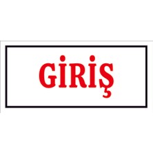 Çağ Ajans Giriş.  Sticker  17X35 cm  Etiket