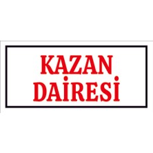 Çağ Ajans Kazan Dairesi  Sticker   12X25 cm   Etiket